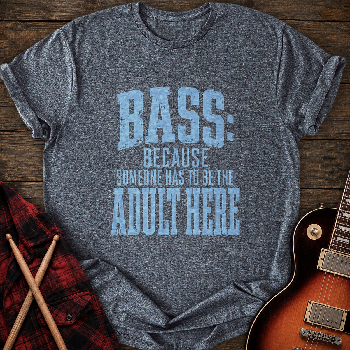 SOUNDOSE The Adult Here T-Shirt — Dark Heather t-shirt