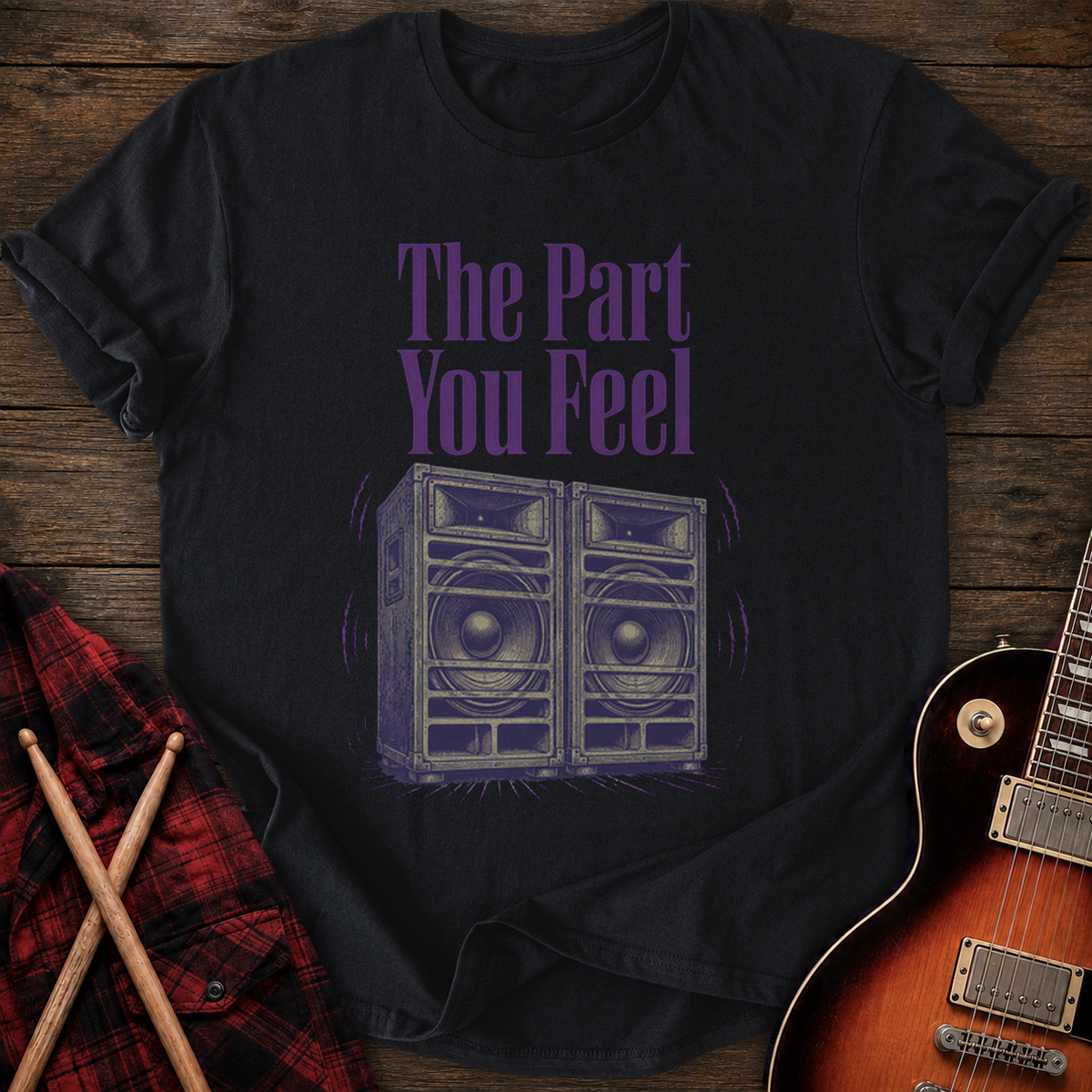 SOUNDOSE The Part You Feel T-Shirt — Black t-shirt