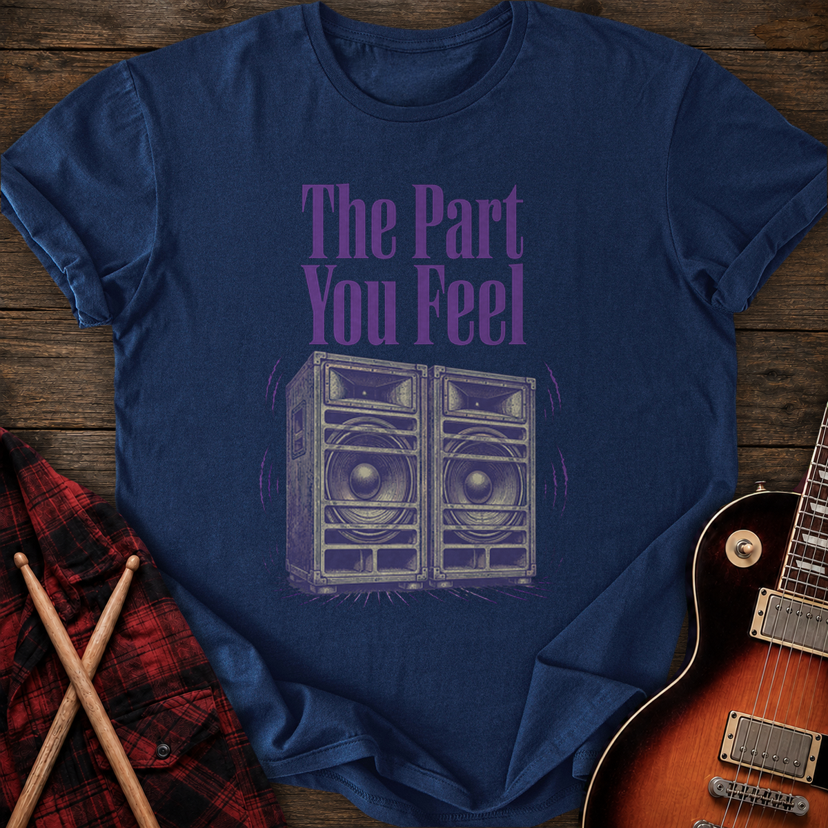 SOUNDOSE The Part You Feel T-Shirt — Navy t-shirt