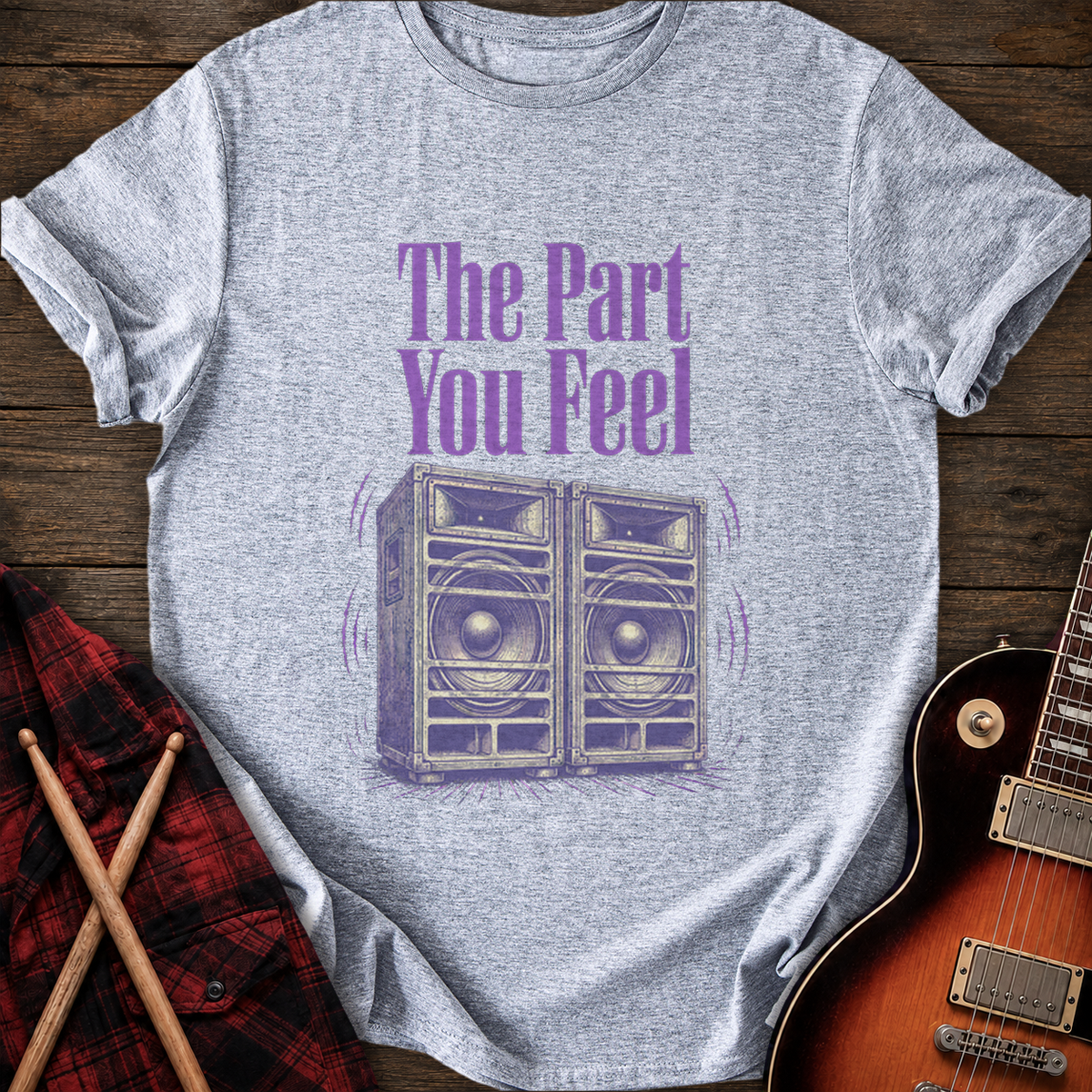 SOUNDOSE The Part You Feel T-Shirt — Sport Grey t-shirt