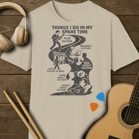 SOUNDOSE Things I Do T-Shirt — Sand t-shirt