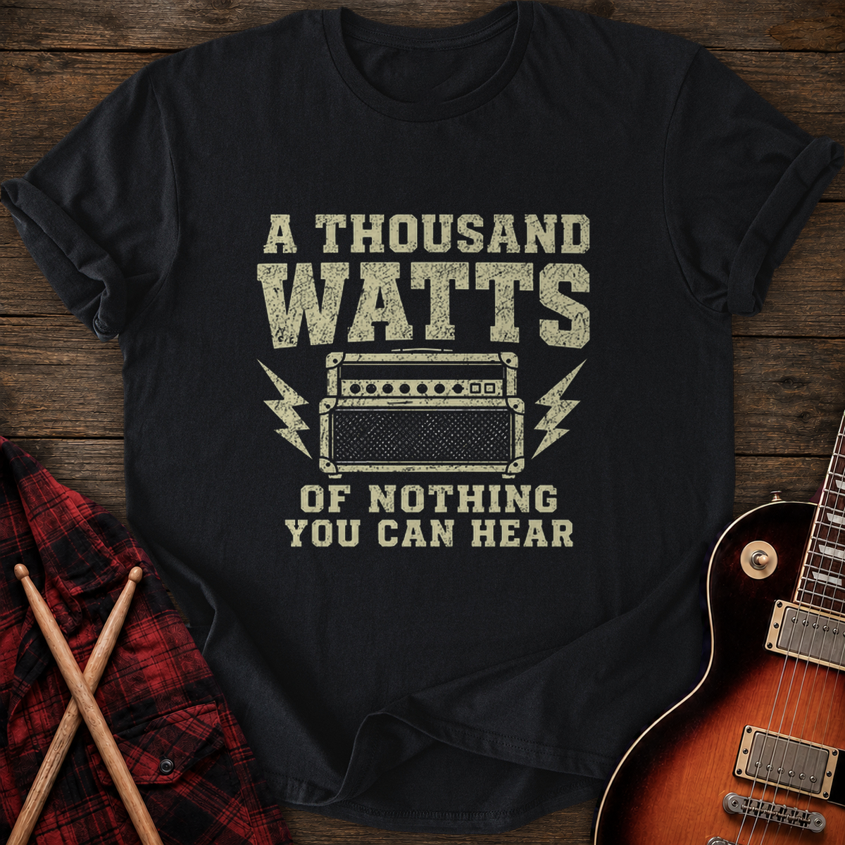 SOUNDOSE Thousand Watts T-Shirt — Black t-shirt