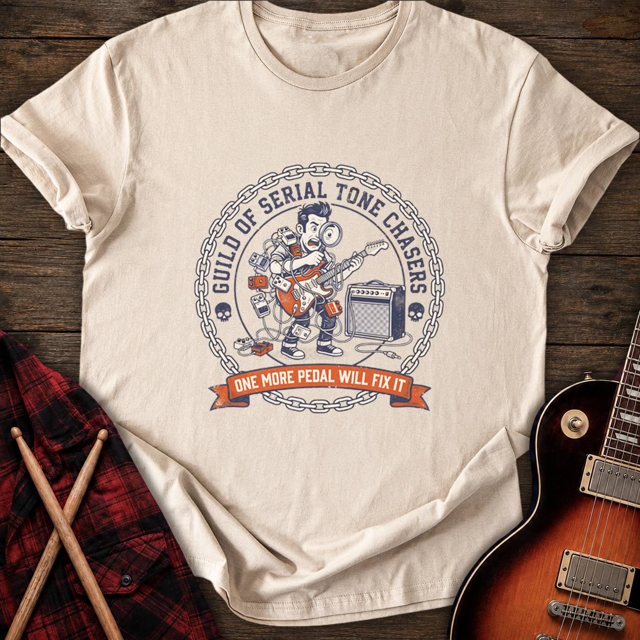 SOUNDOSE Tone Chasers T-Shirt — Sand t-shirt