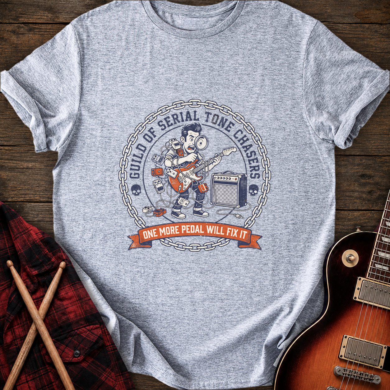 SOUNDOSE Tone Chasers T-Shirt — Sport Grey t-shirt