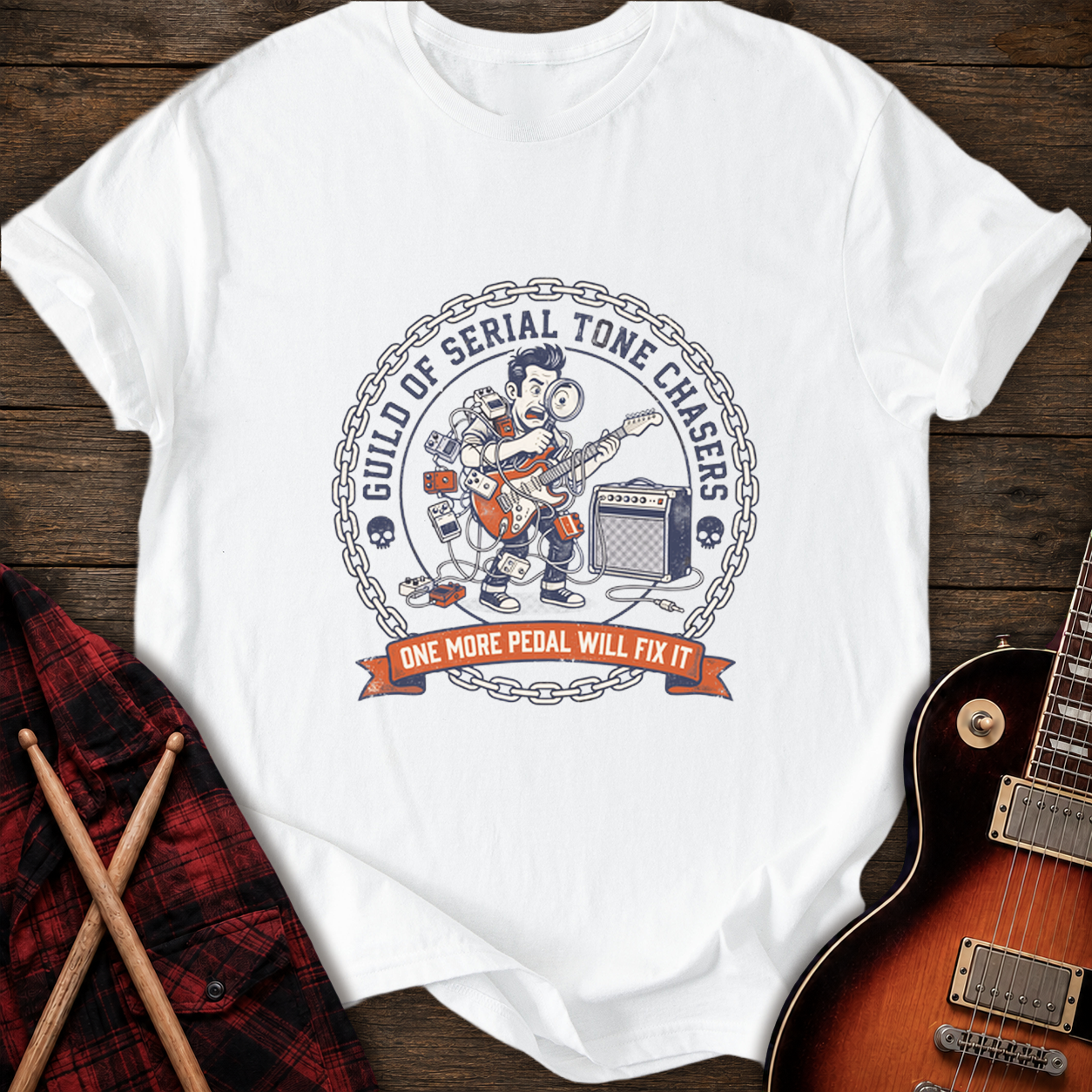 SOUNDOSE Tone Chasers T-Shirt — White t-shirt