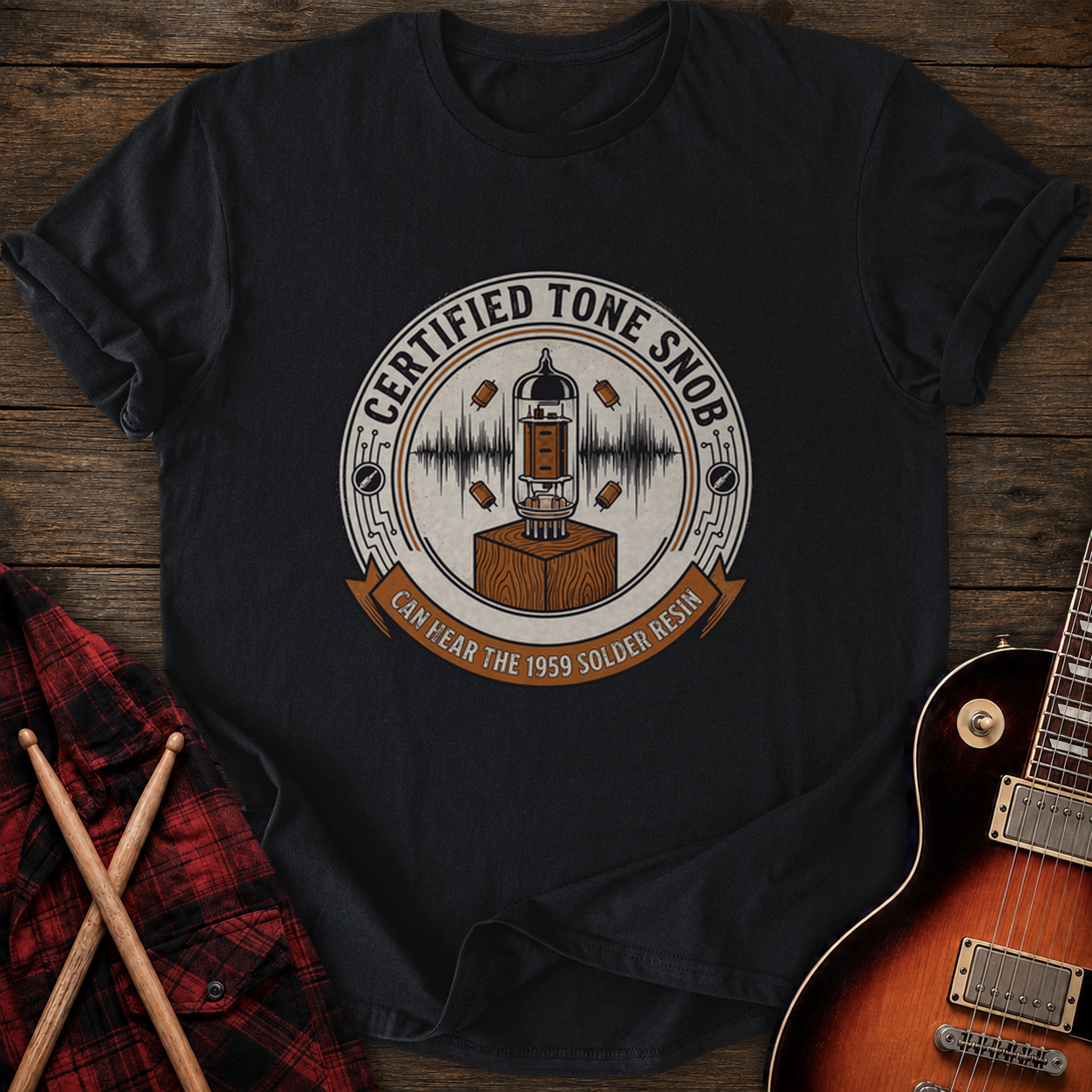 SOUNDOSE Tone Snob T-Shirt — Black t-shirt