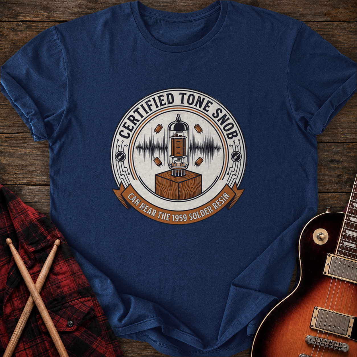 SOUNDOSE Tone Snob T-Shirt — Navy t-shirt