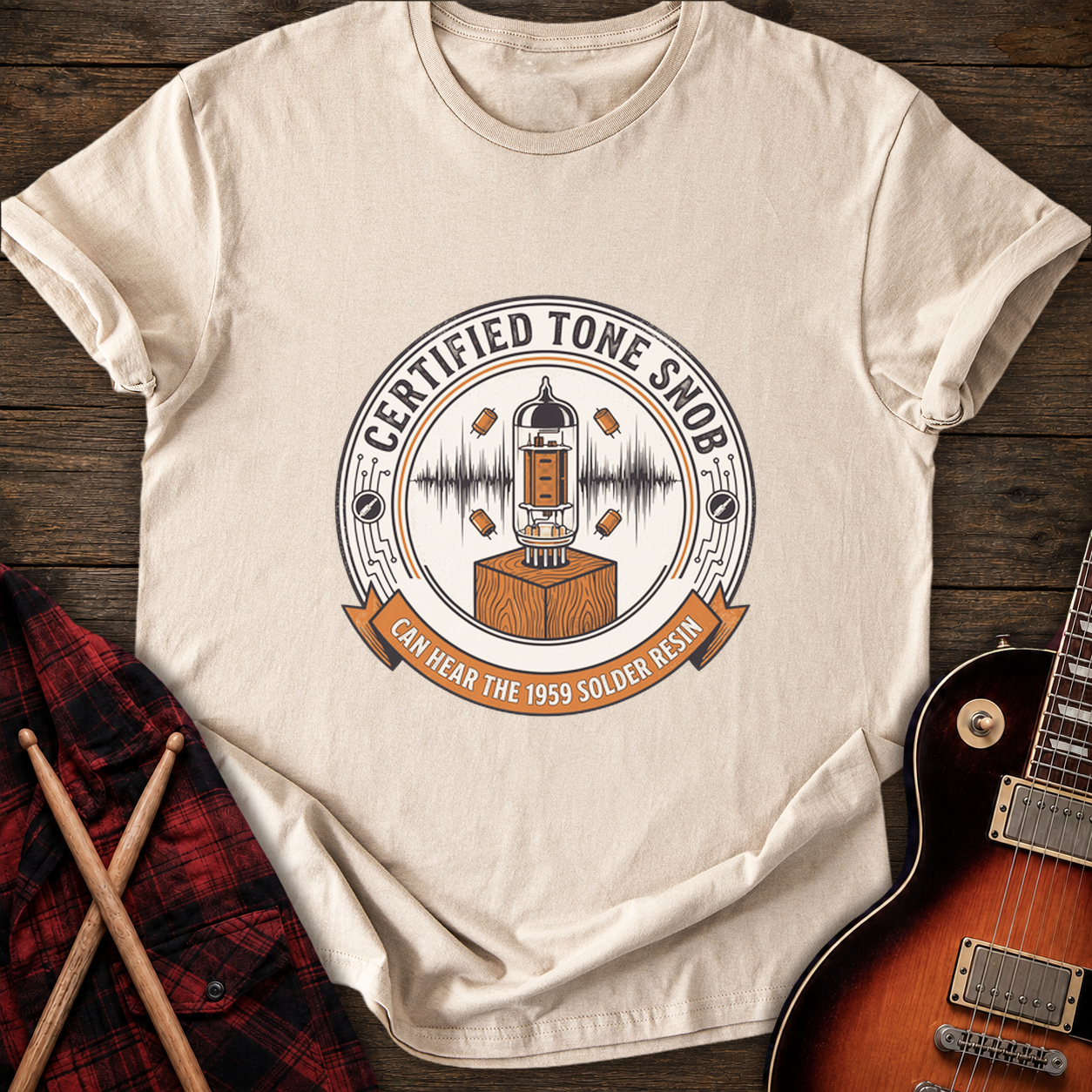 SOUNDOSE Tone Snob T-Shirt — Sand t-shirt
