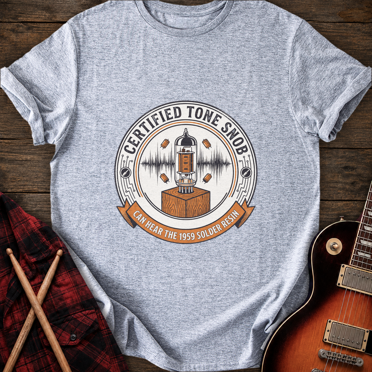 SOUNDOSE Tone Snob T-Shirt — Sport Grey t-shirt