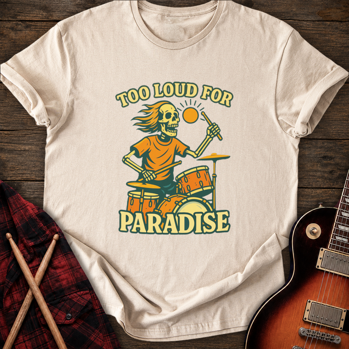 SOUNDOSE Too Loud  T-Shirt — Sand t-shirt