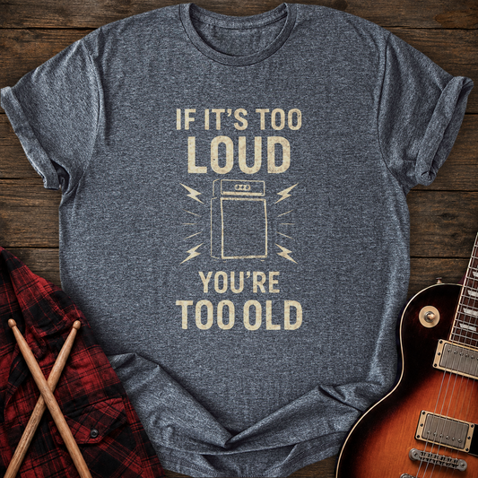 SOUNDOSE Too Old T-Shirt — Dark Heather t-shirt