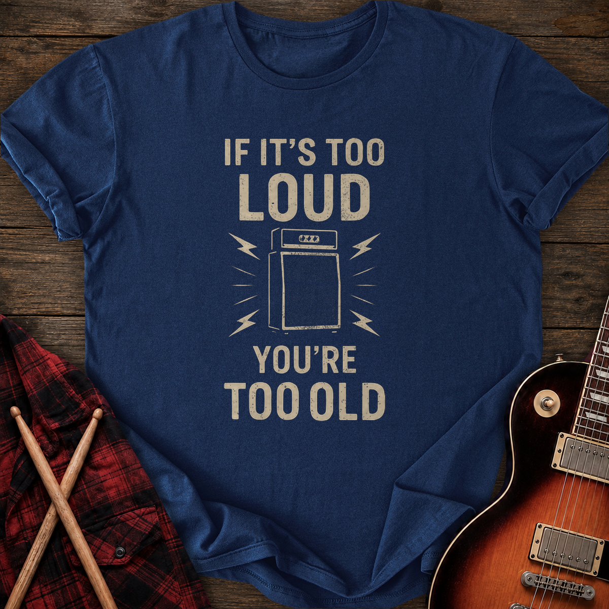SOUNDOSE Too Old T-Shirt — Navy t-shirt
