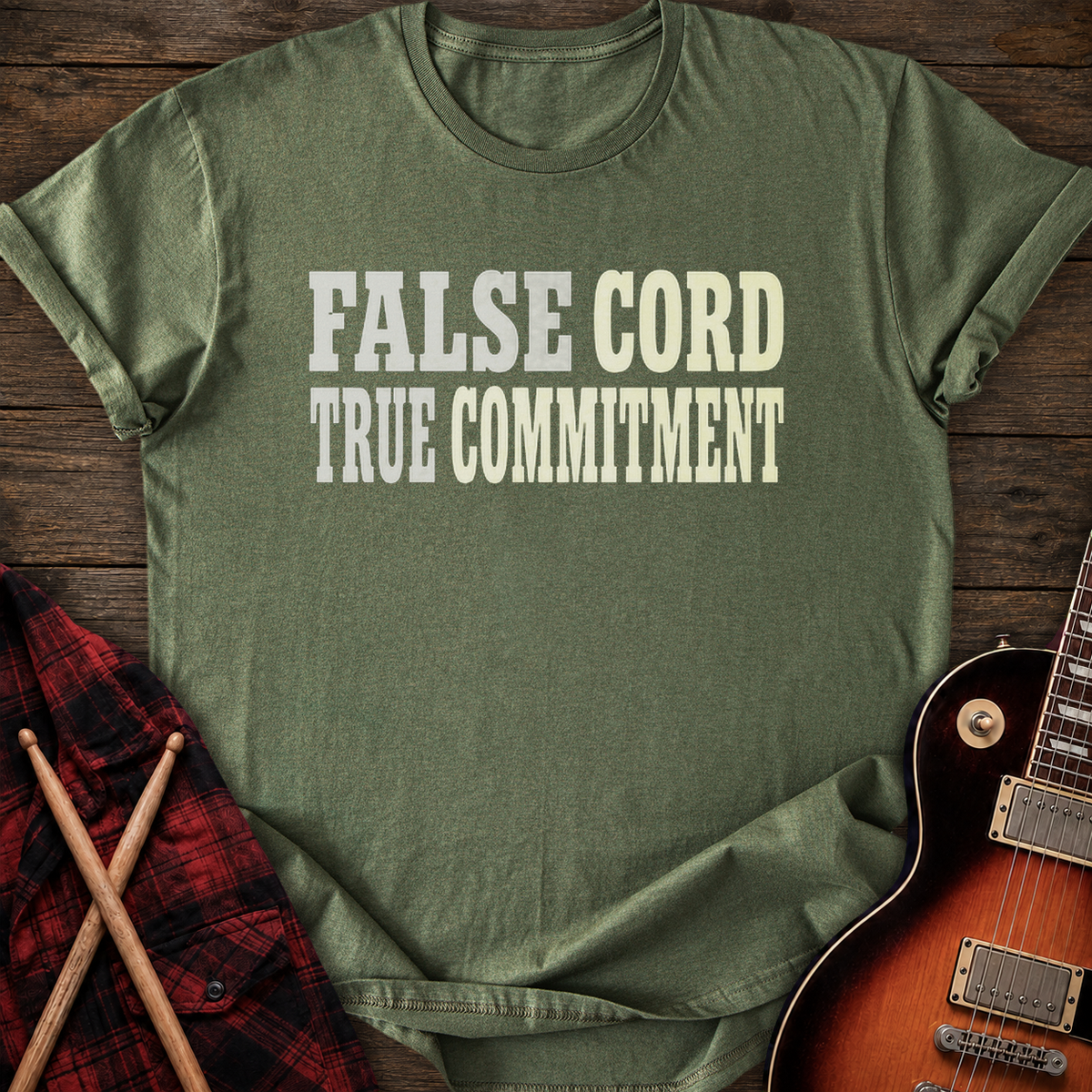 SOUNDOSE True Commitment T-Shirt — Military Green t-shirt