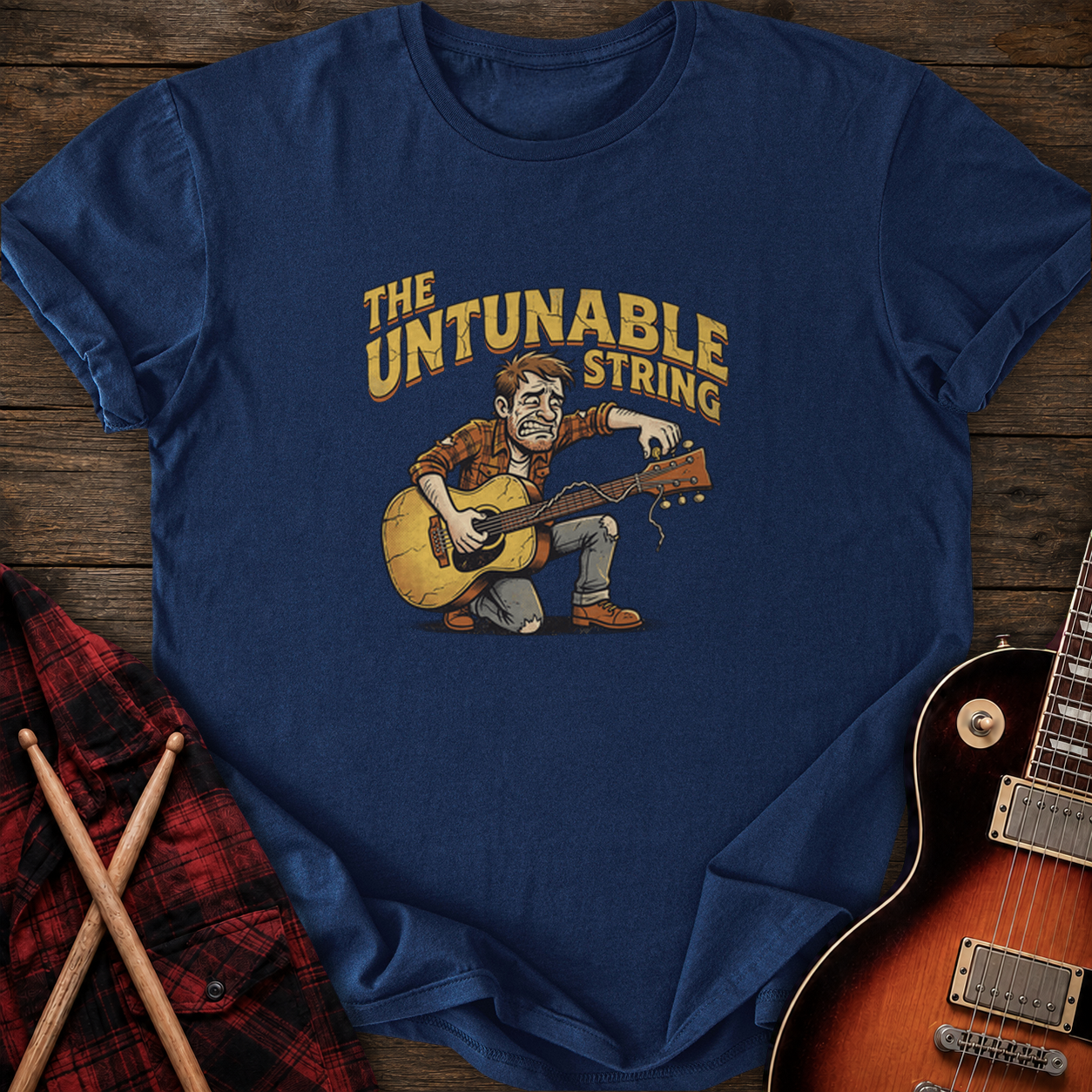 SOUNDOSE Untunable String T-Shirt — Navy t-shirt