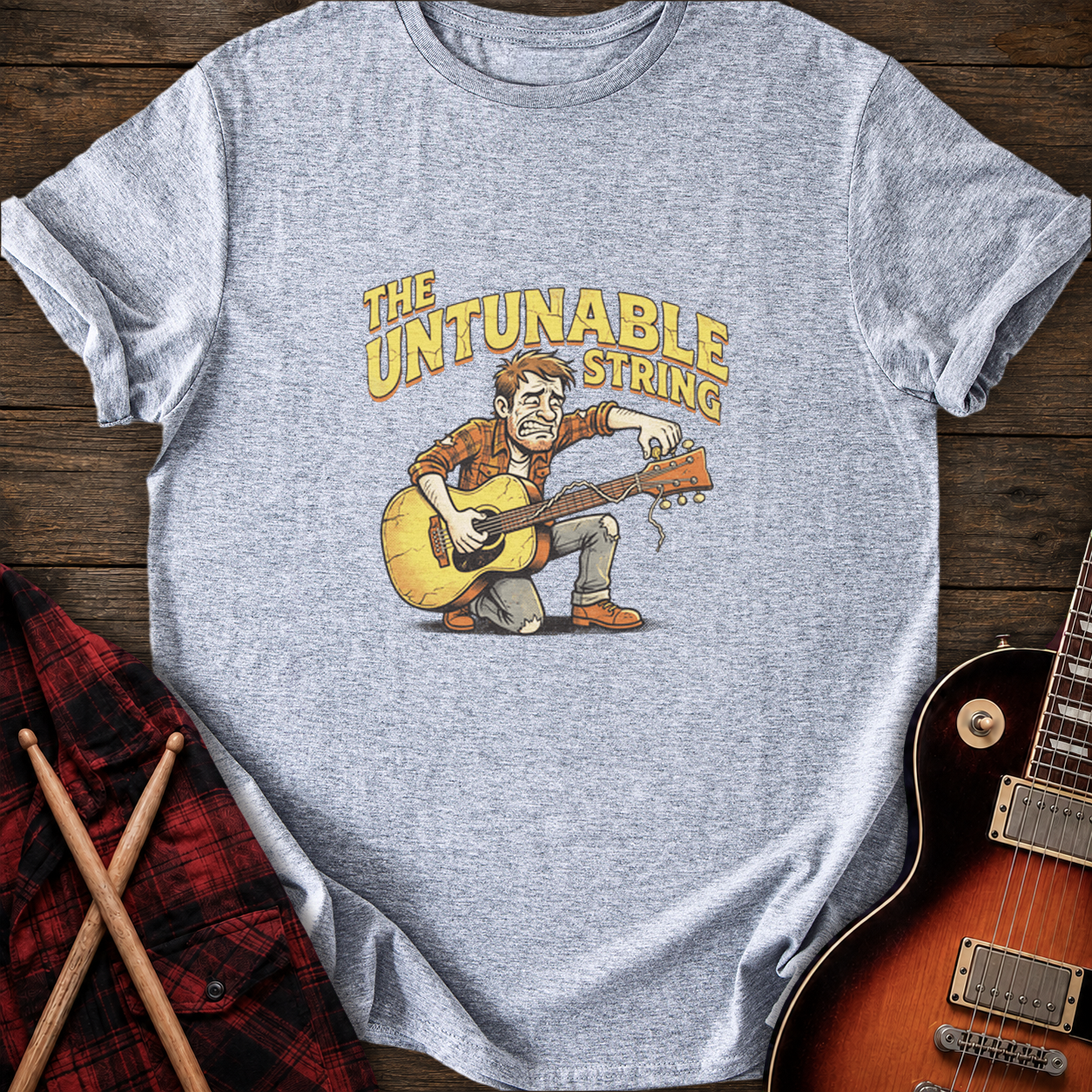 SOUNDOSE Untunable String T-Shirt — Sport Grey t-shirt