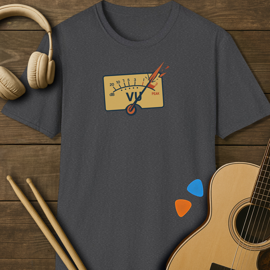 SOUNDOSE VU Meter T-Shirt — Dark Heather t-shirt