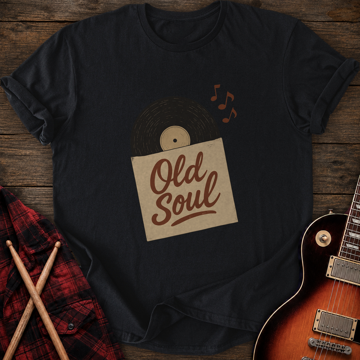 SOUNDOSE Vinyl Soul T-Shirt — Black t-shirt