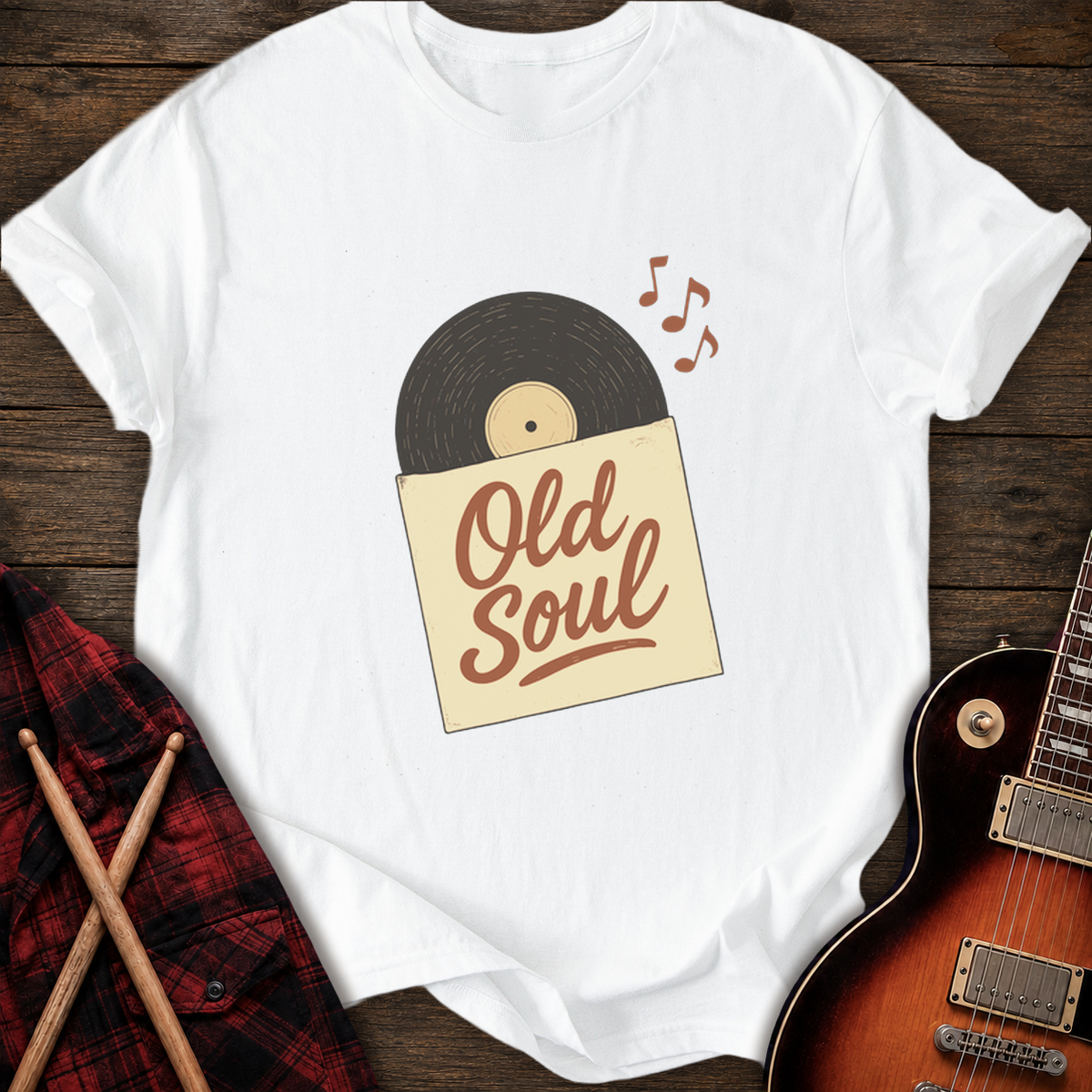 SOUNDOSE Vinyl Soul T-Shirt — White t-shirt