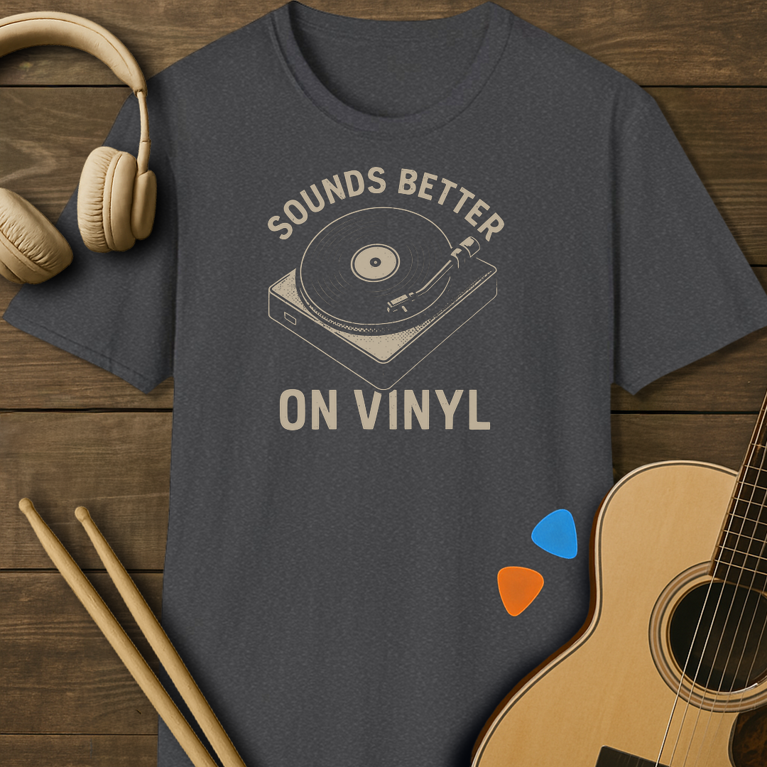 SOUNDOSE Vinyl Sound T-Shirto — Dark Heather t-shirt