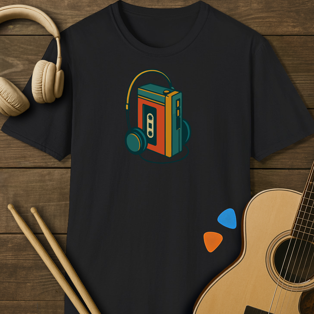 SOUNDOSE Walkman T-Shirt — Black t-shirt