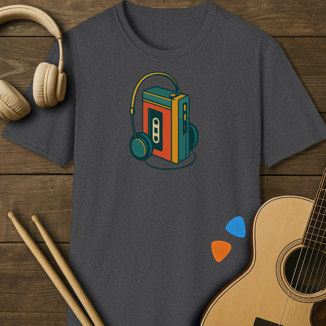 SOUNDOSE Walkman T-Shirt — Dark Heather t-shirt