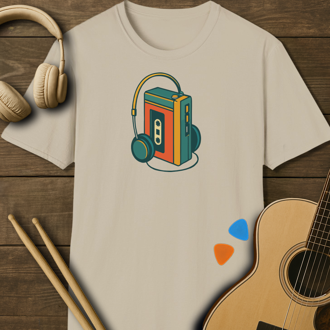 SOUNDOSE Walkman T-Shirt — Sand t-shirt