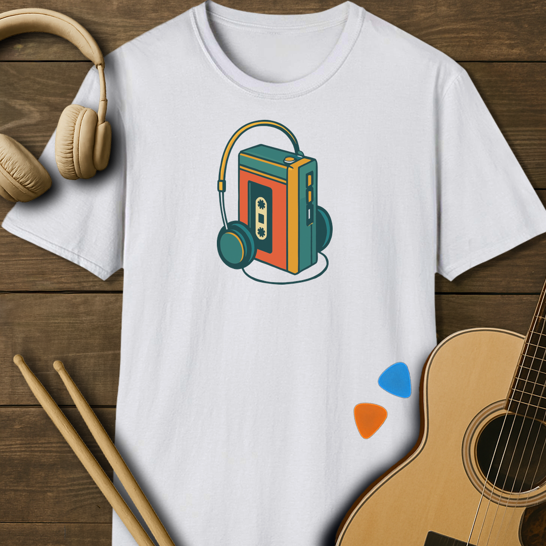 SOUNDOSE Walkman T-Shirt — White t-shirt