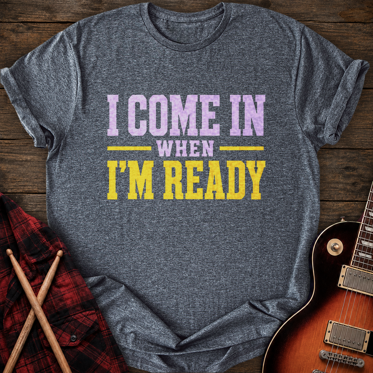 SOUNDOSE When I'm Ready T-Shirt — Dark Heather t-shirt