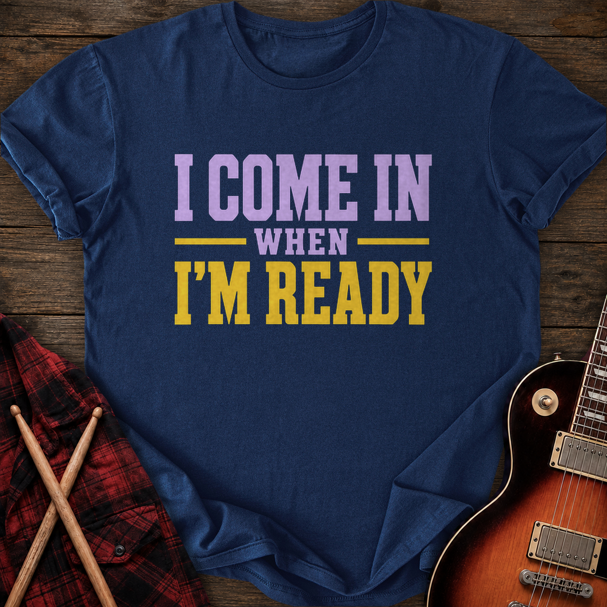 SOUNDOSE When I'm Ready T-Shirt — Navy t-shirt