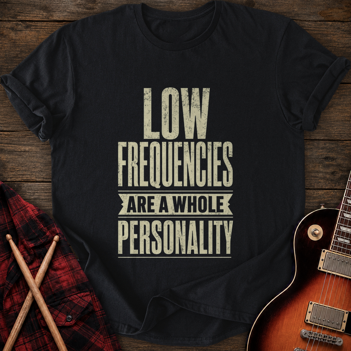 SOUNDOSE Whole Personality T-Shirt — Black t-shirt