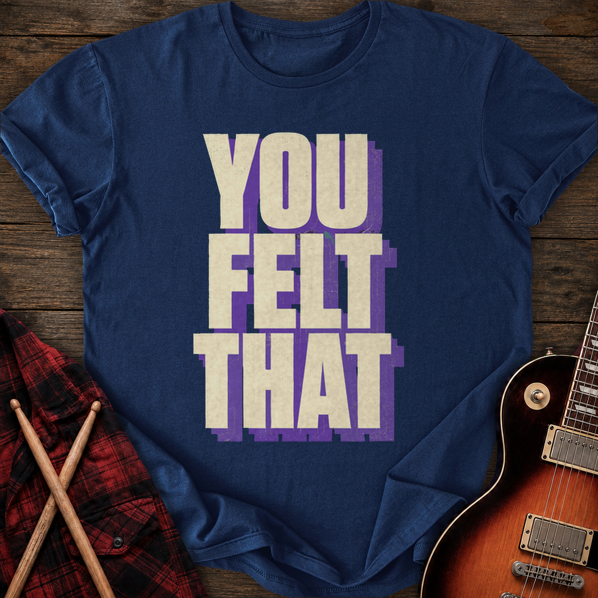 SOUNDOSE You Felt That T-Shirt — Navy t-shirt