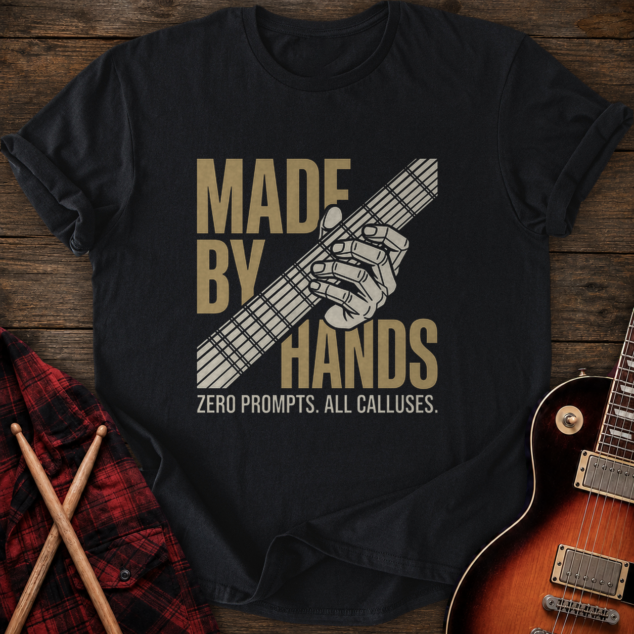 SOUNDOSE Zero Prompts T-Shirt — Black t-shirt